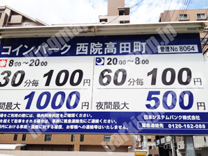 右京230：日本システムバンクコインパーク西院高田町_01