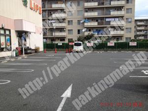東淀川096：ライフ崇禅寺店駐車場_02