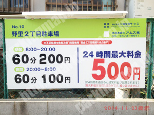 西淀川050：日建住宅サービス野里2丁目駐車場_01