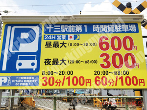 淀川365：十三駅前第1　時間貸駐車場_01