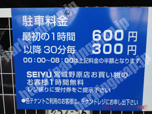 宮城野119：西友宮城野原店駐車場フラップ式_01